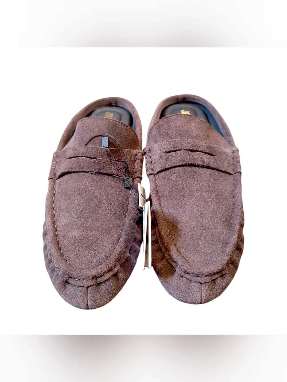 Jason Wu Brown Suede Leather Slip On Comfort Mule Flats Women's Size 7.5 NWT